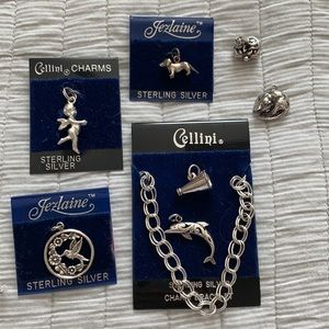 Sterling Silver Charm Bracelet Bundle